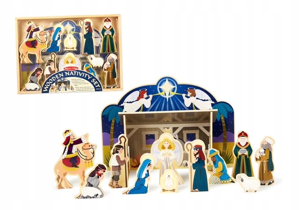 Dřevěný Vánoční Jumbo Betlém