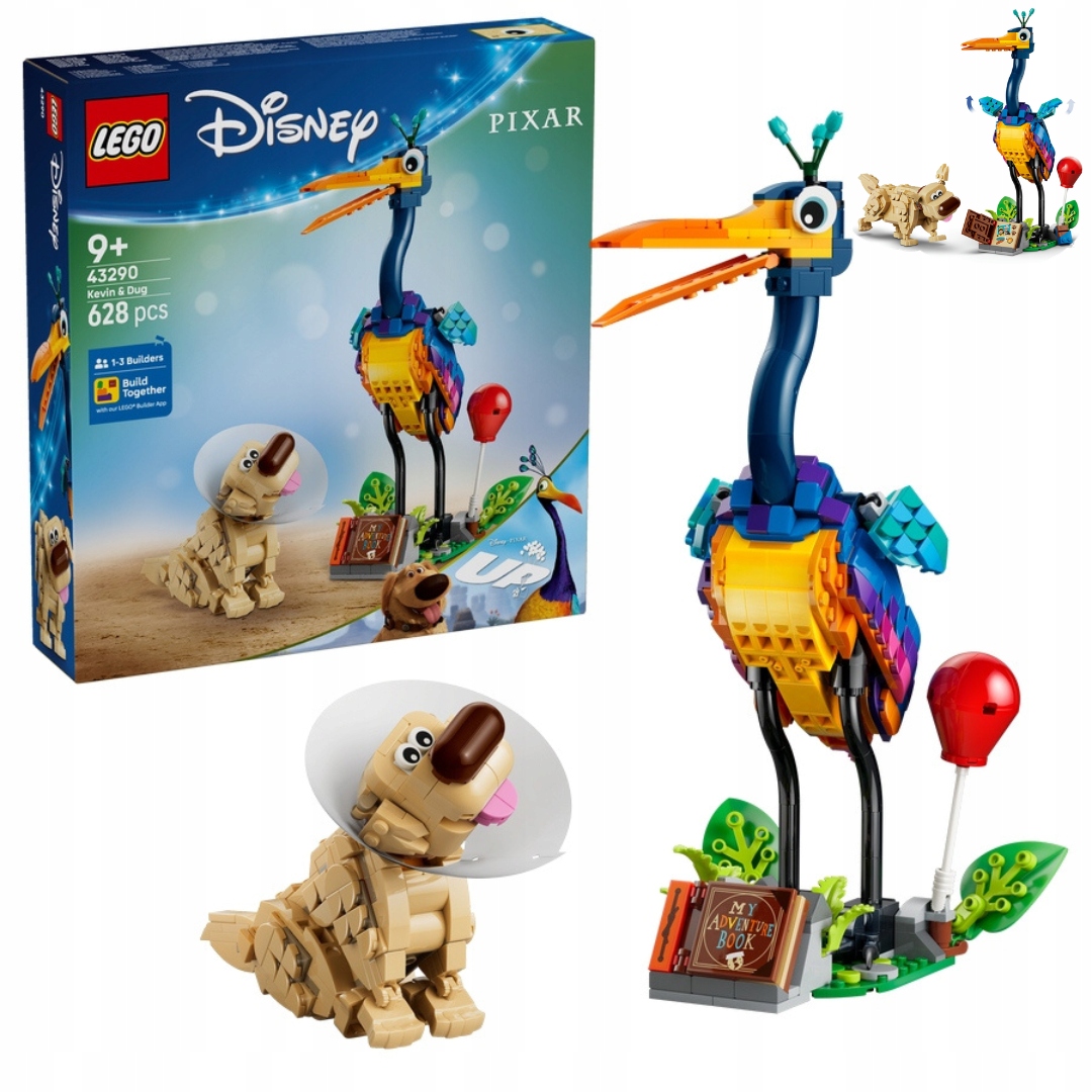 Lego Disney Pixar 43290 Stefan a As Odlet Figurka Pes Pták 628 dílů