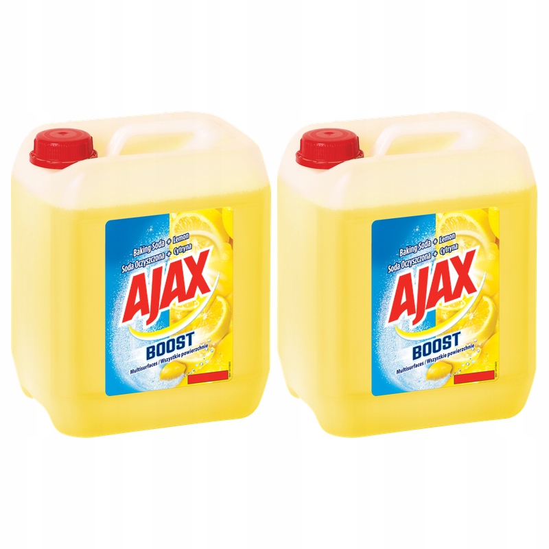 Ajax Boost Čištěná soda a Citron Univerzální tekutina 5 L X2