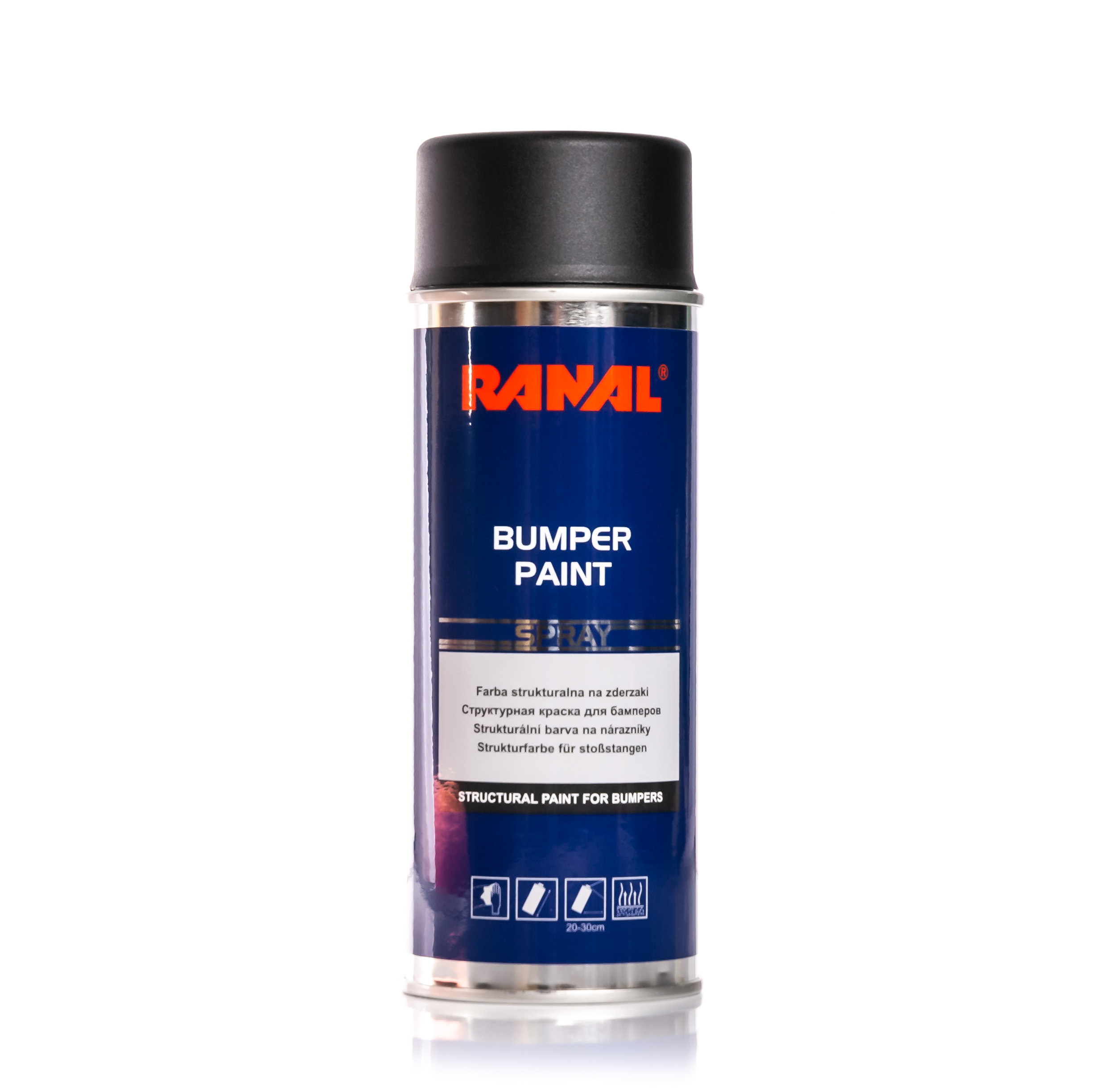 Ranal Bumper Paint lakier do zderzaków czarny 400ml w sprayu