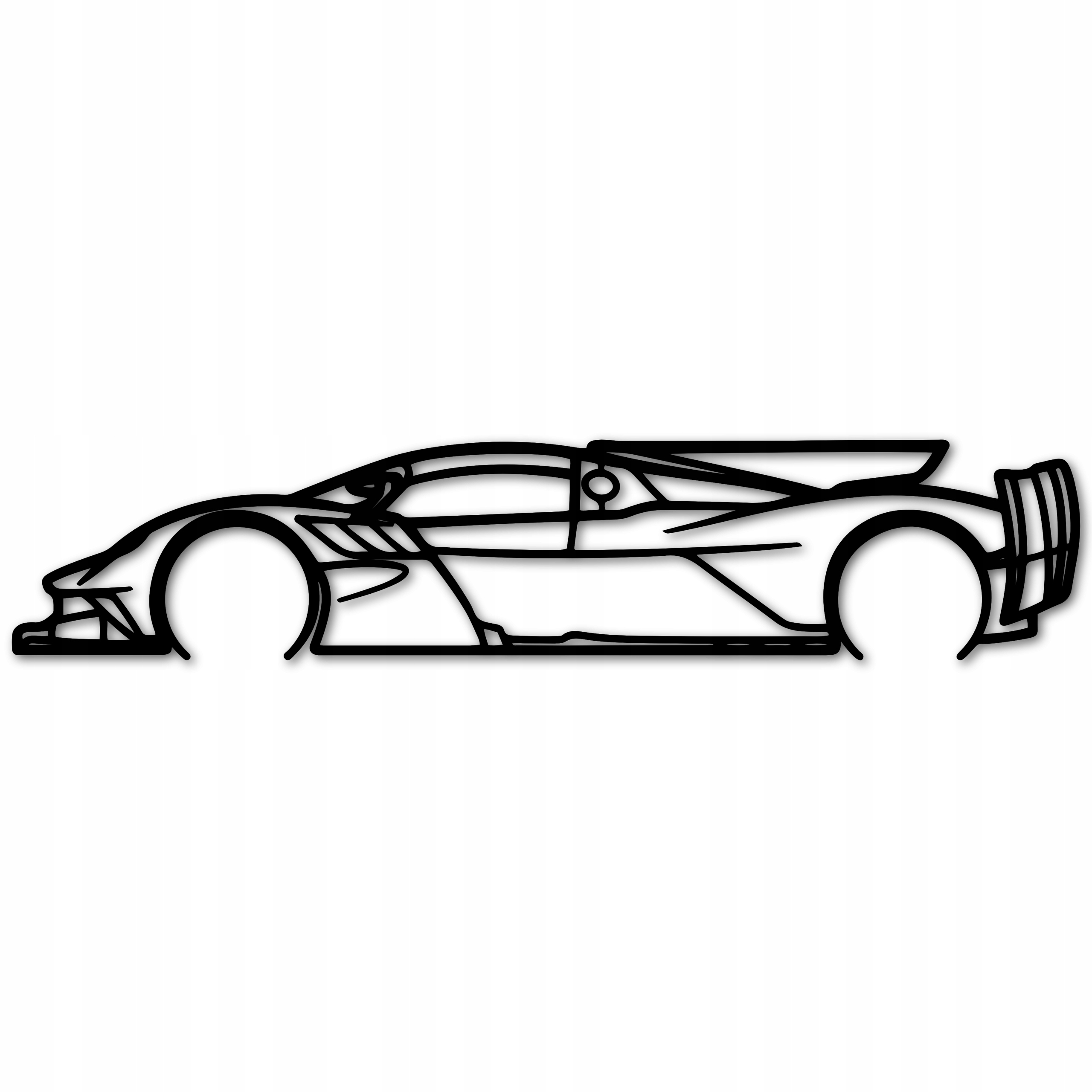 Ažurový Obraz Auto Aston Martin Valkyrie 80 cm Nástěnná Dekorace Panel