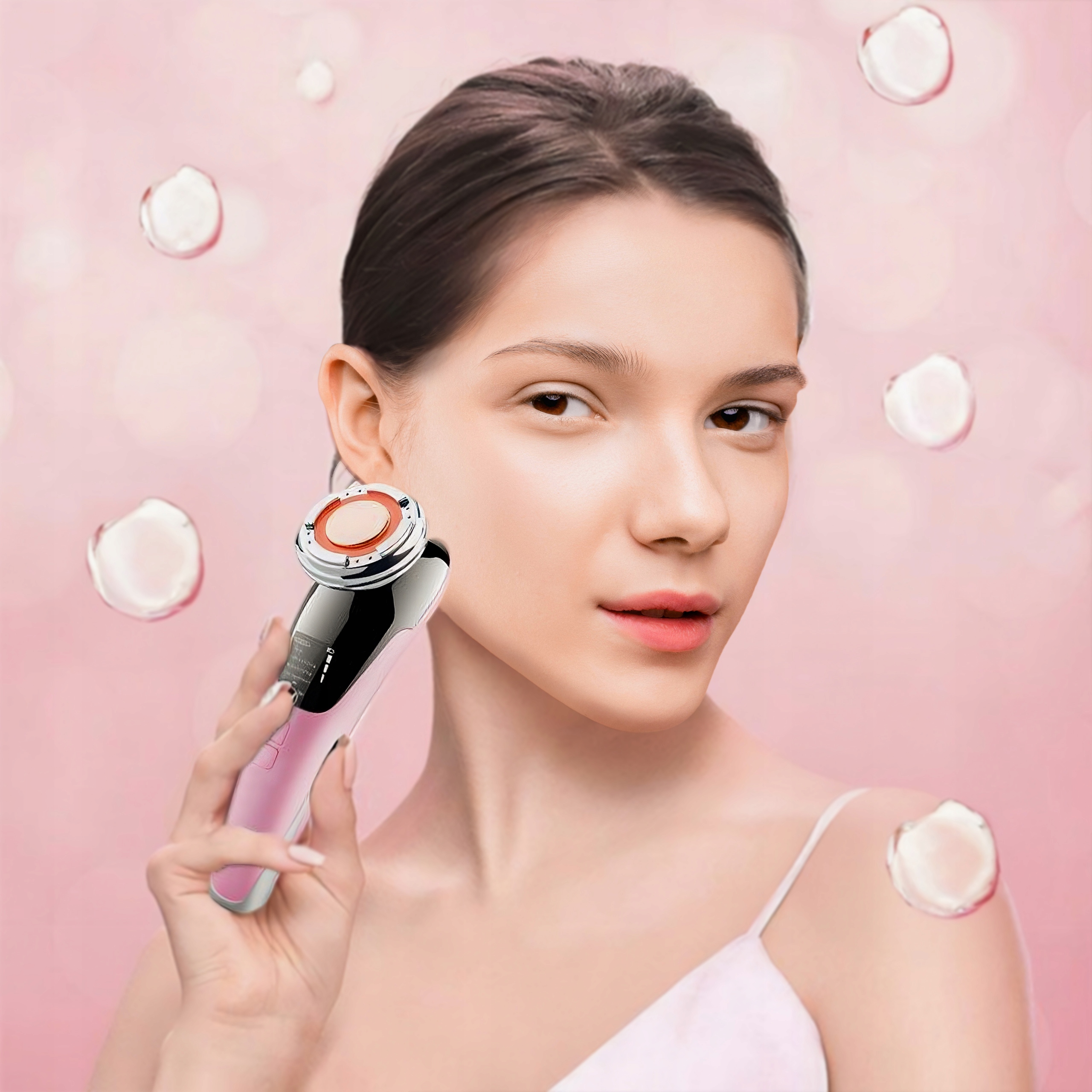 MEZOTERAPIA BEZIGŁOWA MASAŻER EMS URZĄDZENIE DO MASAŻU TWARZY LIFTING 5w1 Model Mezo