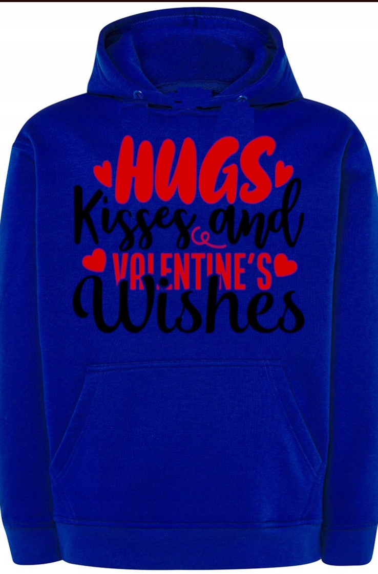 Valentýnská Mikina Dárek Kapuce Potisk vel. 3XL