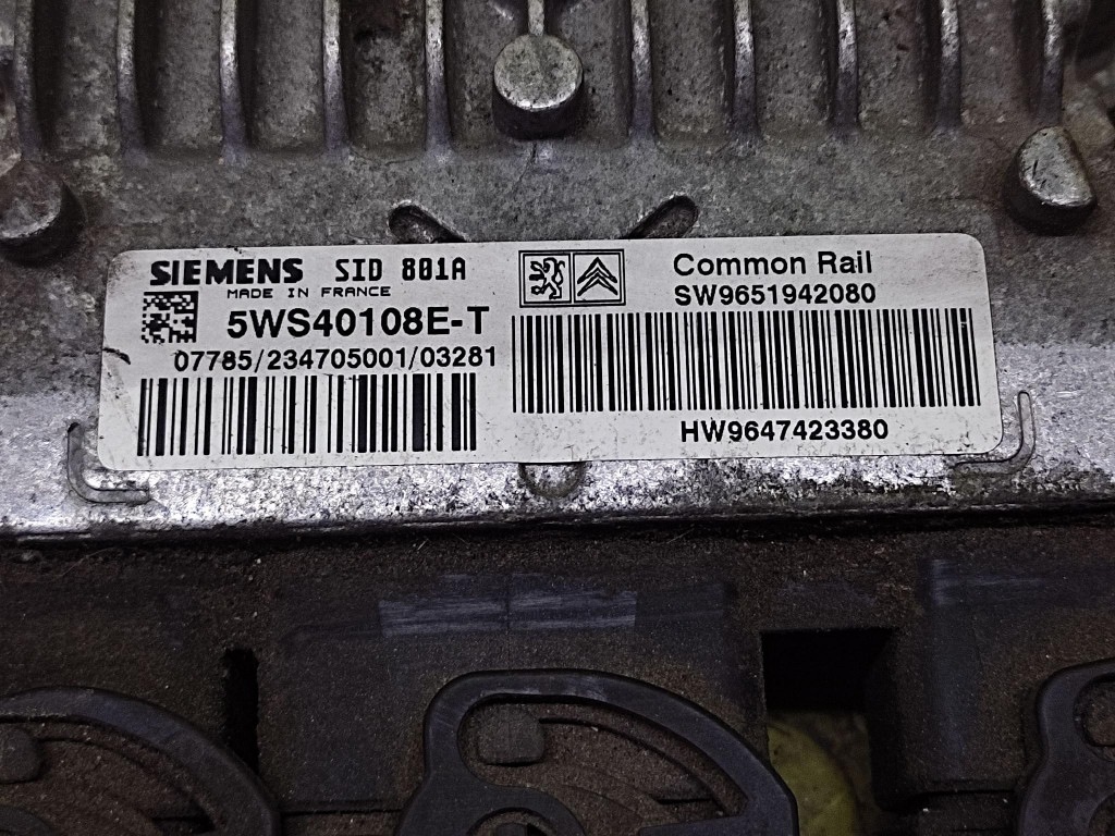 CITROEN BERLINGO control unit of the engine 9651942080
