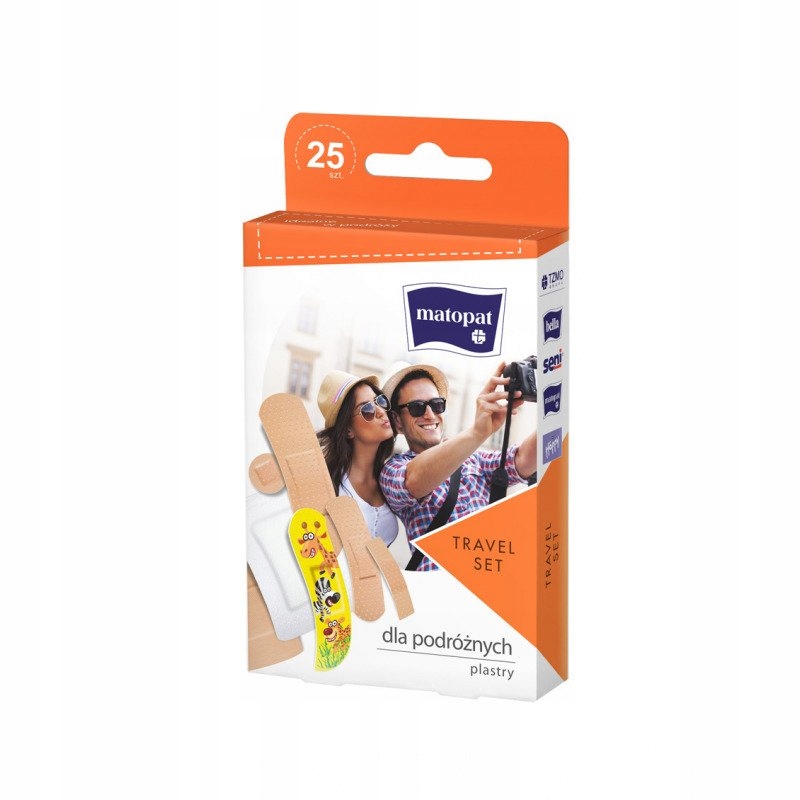 

Zestaw plastrów z opatrunkiem Travel Set 25 szt.