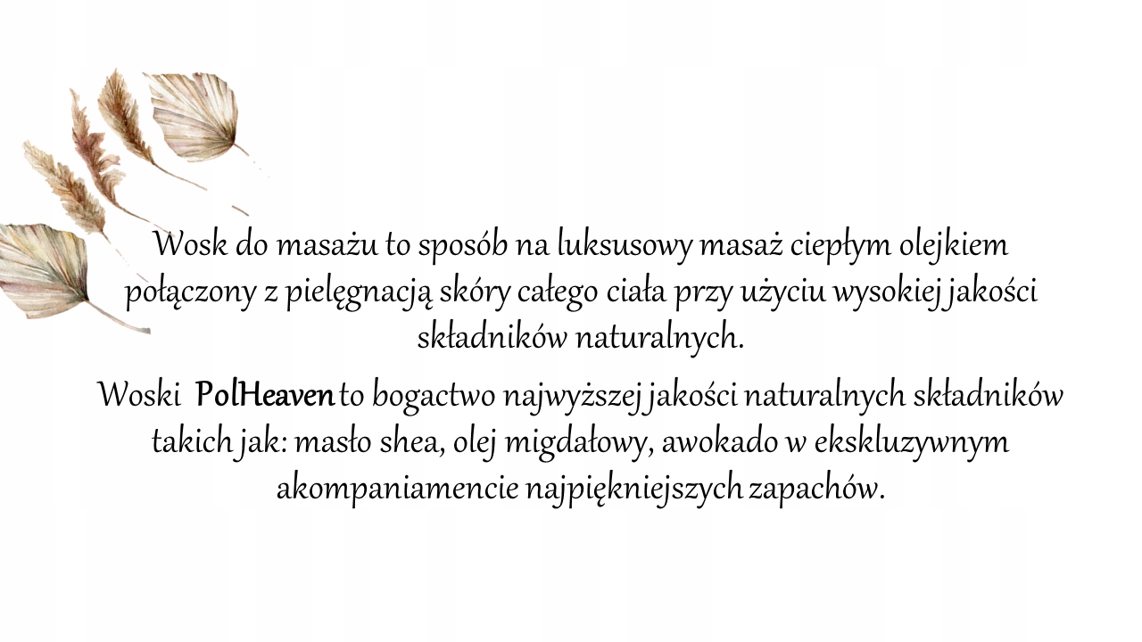Wosk do masażu Czekolada 25g Rodzaj inny