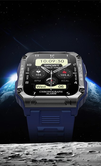 SMARTWATCH ZEGAREK SPORTOWY MILITARNY MĘSKI ROZMOWY KARDIOWATCH MENU PL Rodzaj smartwatch