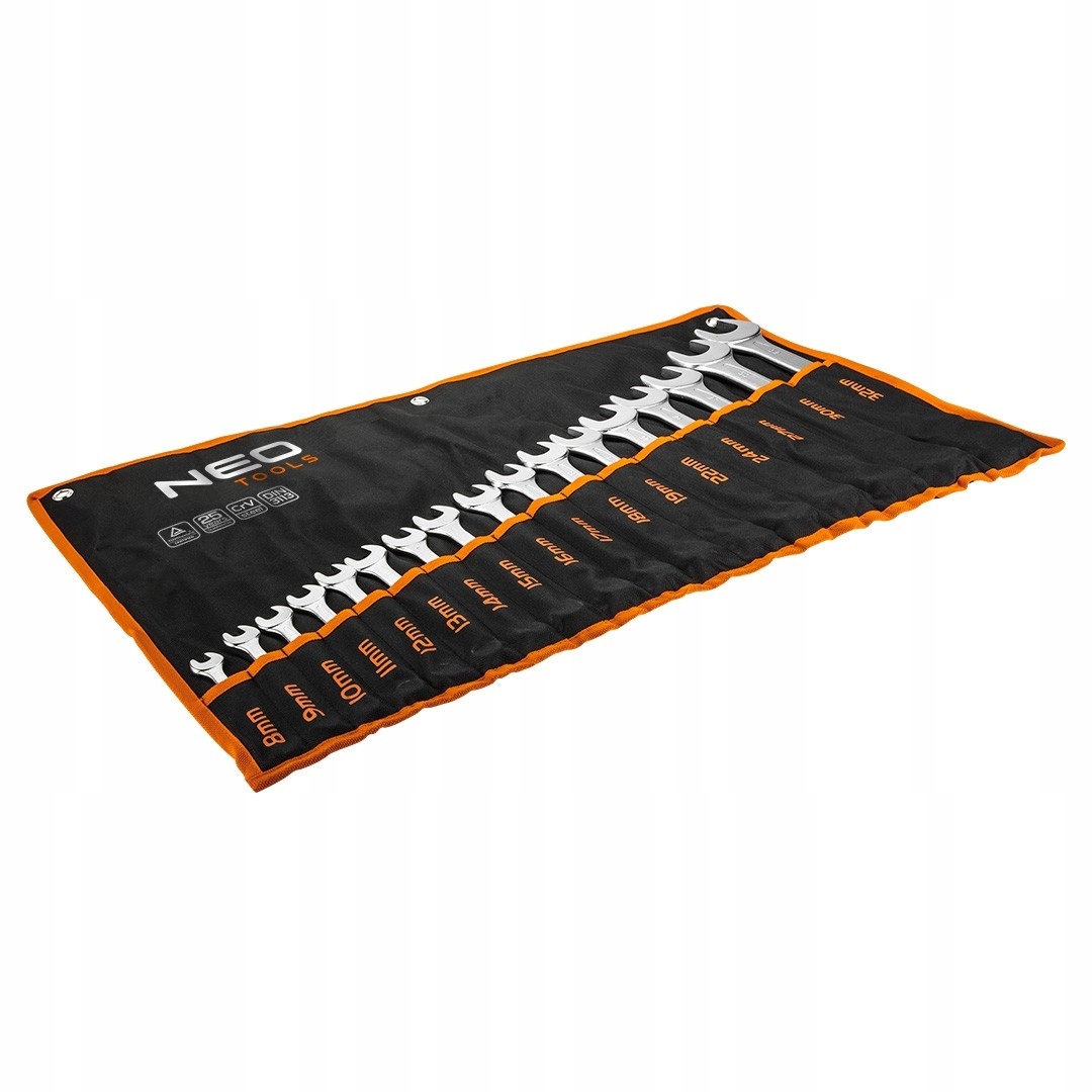 NEO TOOLS KLUCZE PLASKO OCZKOWE 8 32mm 17el 09 753 EAN 5907558413106