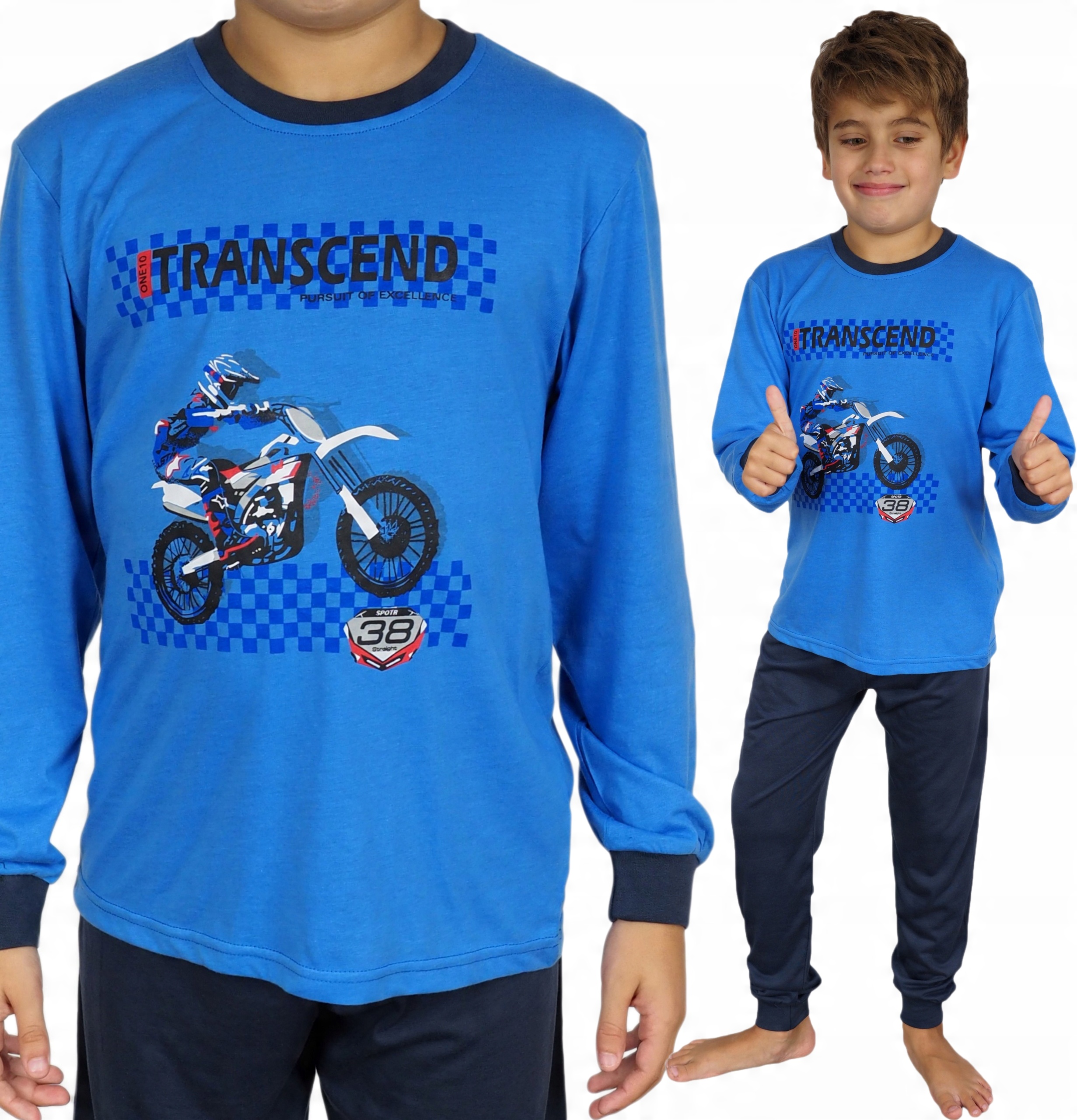 

Piżama Dziecięca Chłopiec 158/164 chłopak MX moto
