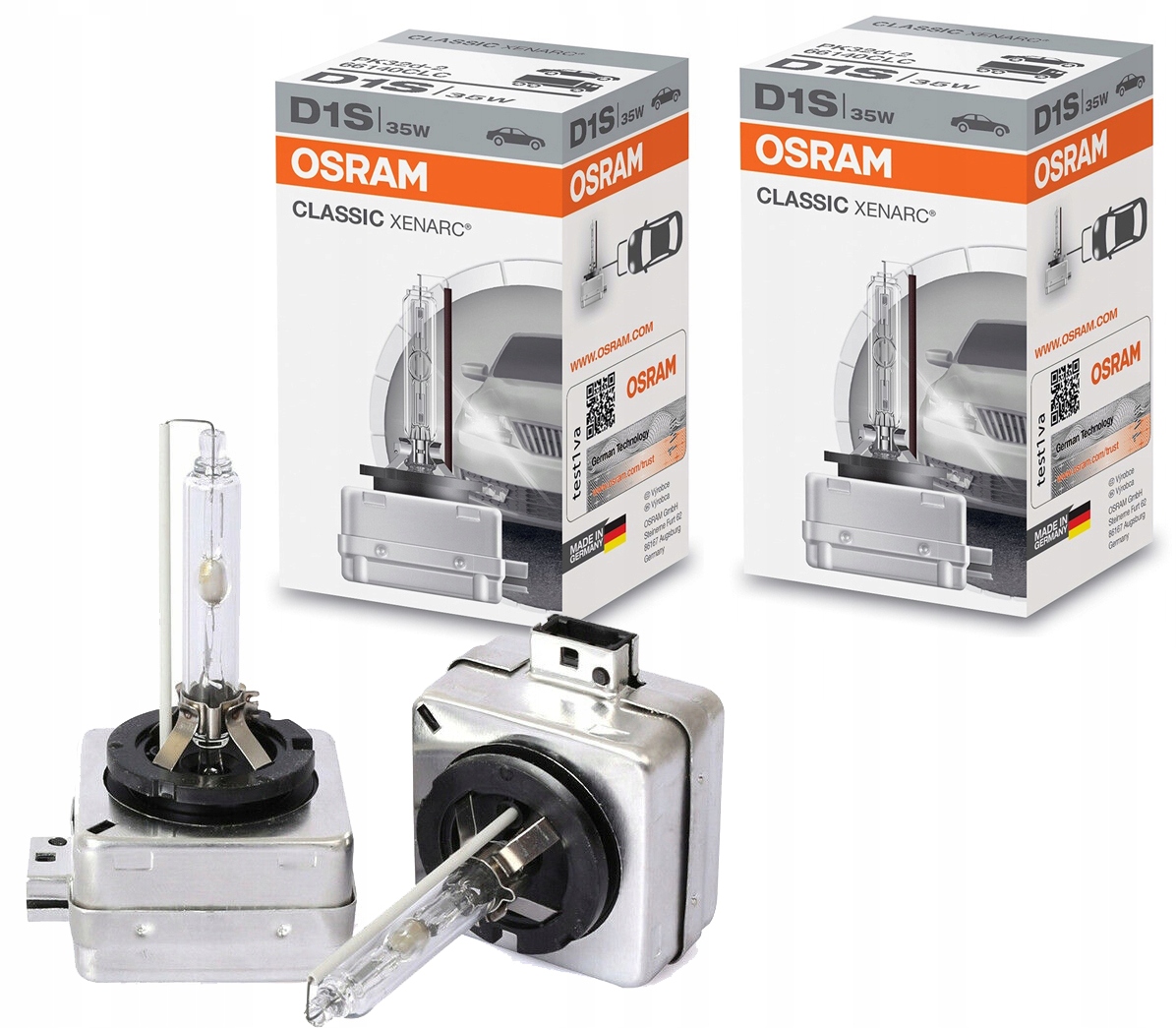 2x Żarówki Żarniki Xenon D1S Ksenon Osram Classic Xenarc 35W 4500K