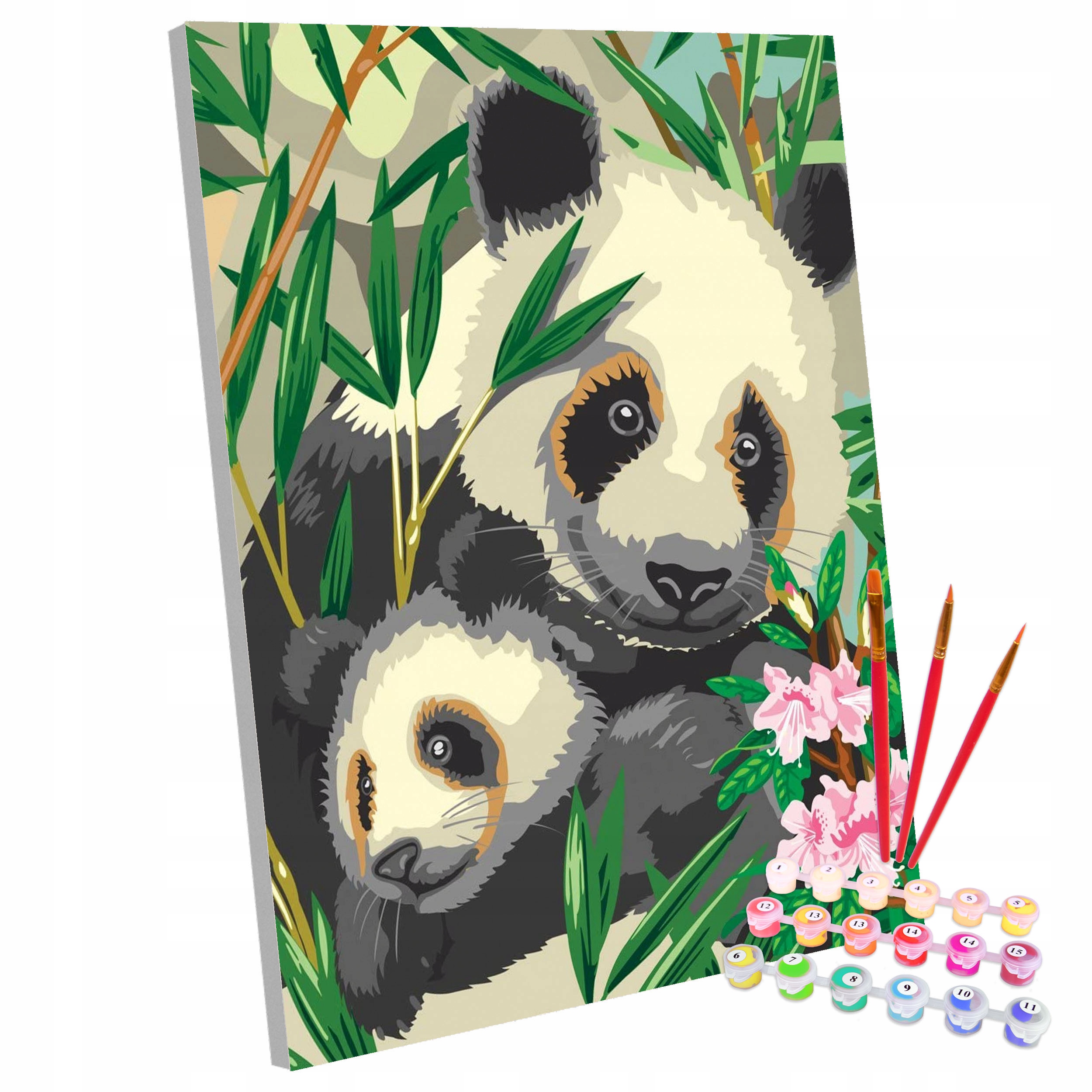 Sada Obraz na malování Malování Podle Čísel Na rámu Panda 40x50cm