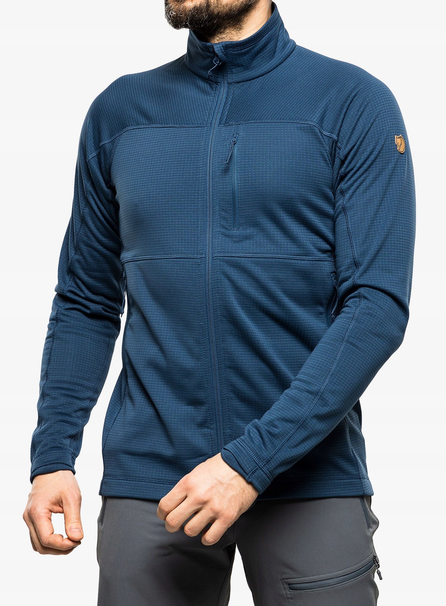 Rozepínací mikina Fjallraven Abisko Lite Fleece Jacket indigo blue M