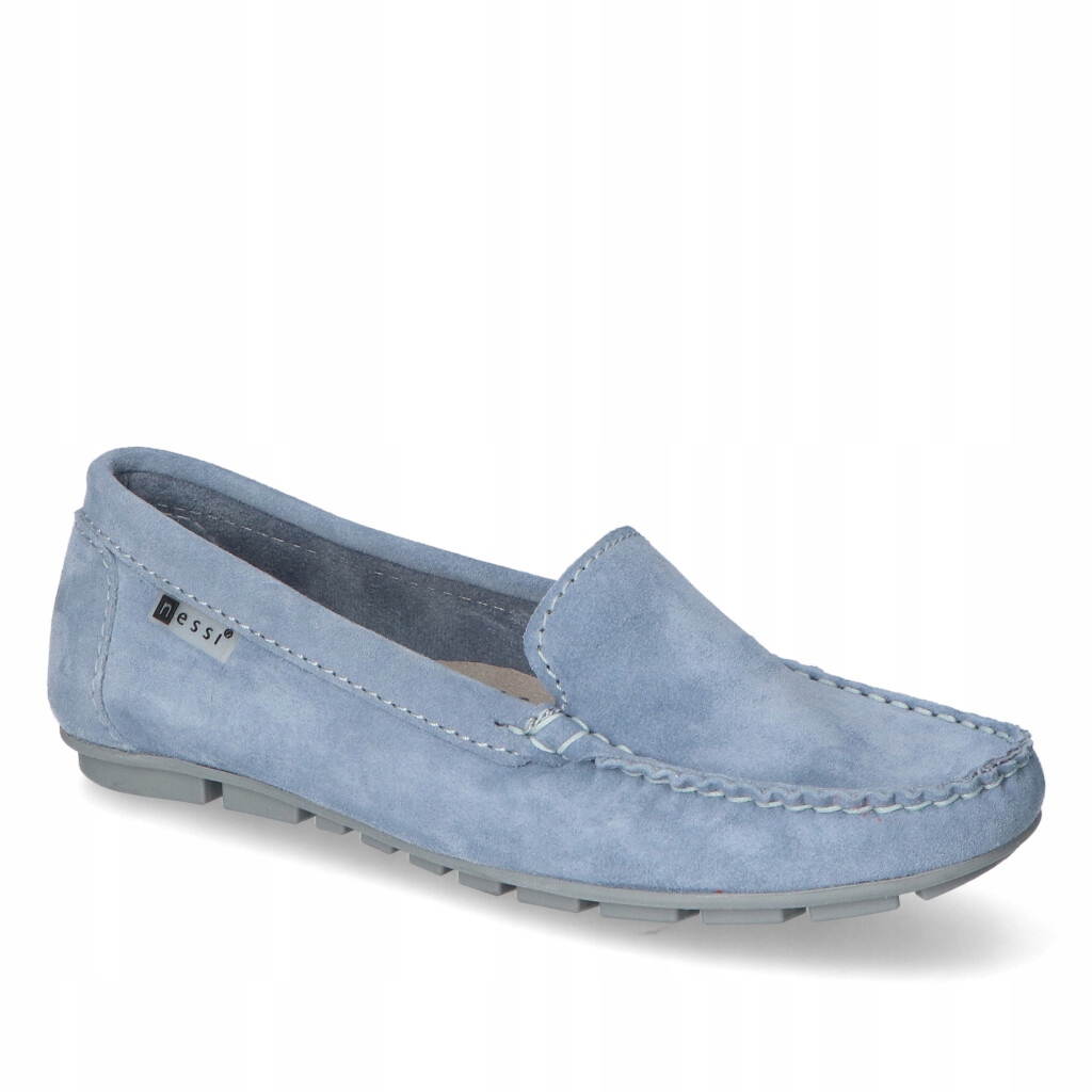 Mokasíny Nessi Modrý semiš 40