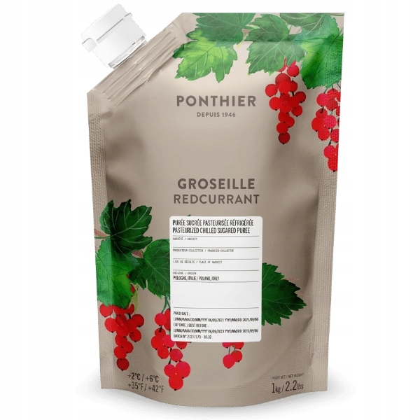 Pyré Červený rybíz 1 kg Ponthier