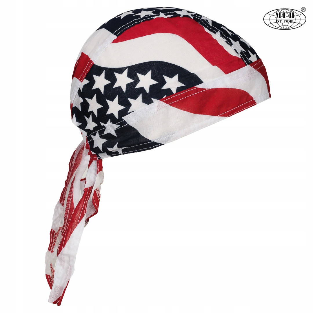 Chusta Bandamka Bandana Bandanka BAWEŁNA Flaga USA Rodzaj bandana