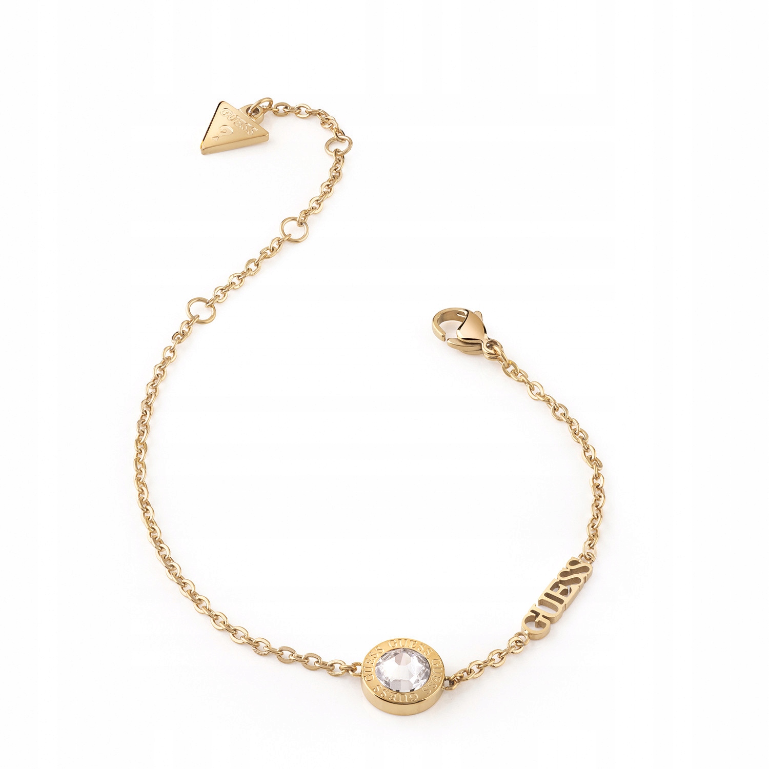 Bransoletka damska złota Guess cyrkonia