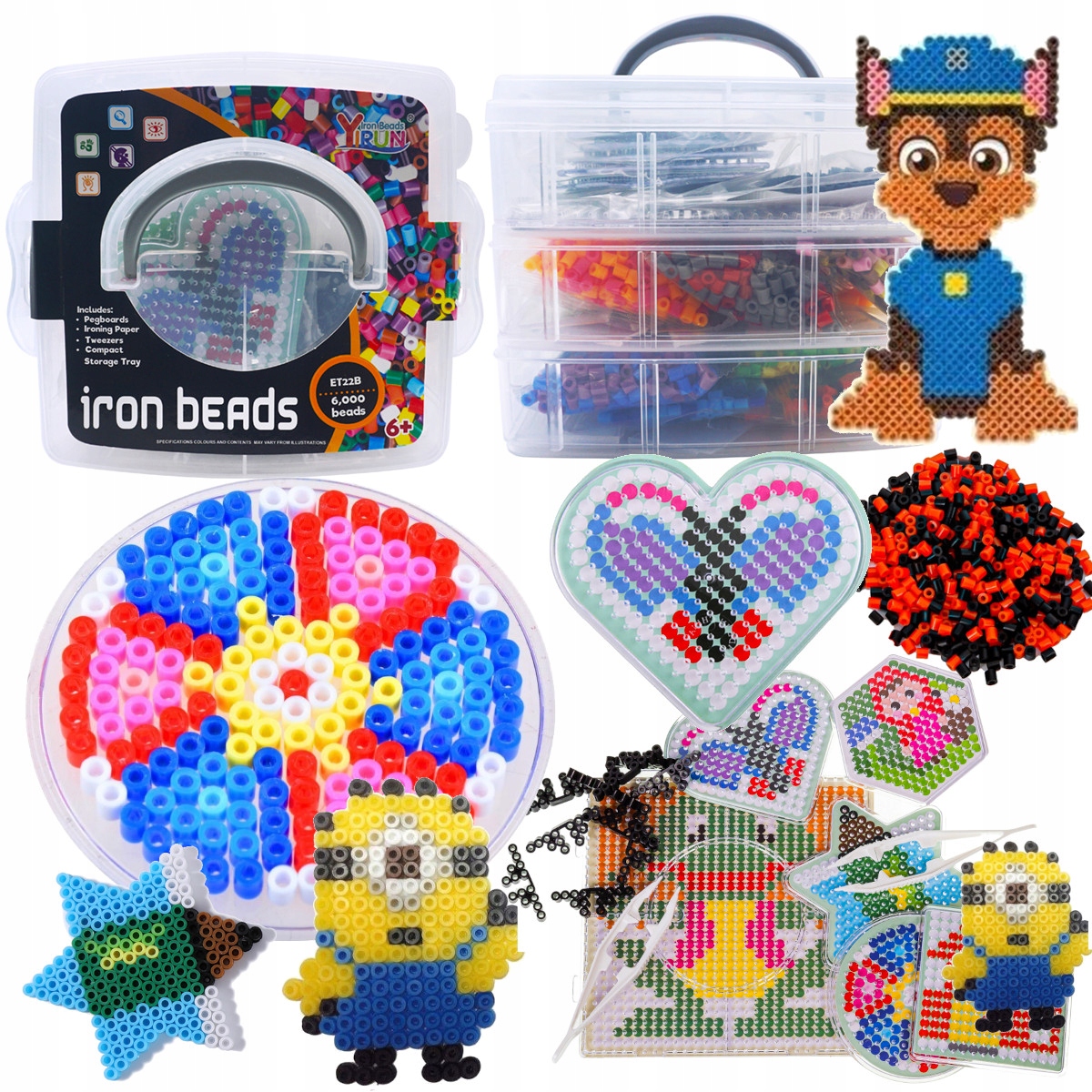 Prasowanka KORALIKI Do PRASOWANIA Zestaw 6000 El Wiek dziecka 6 lat +