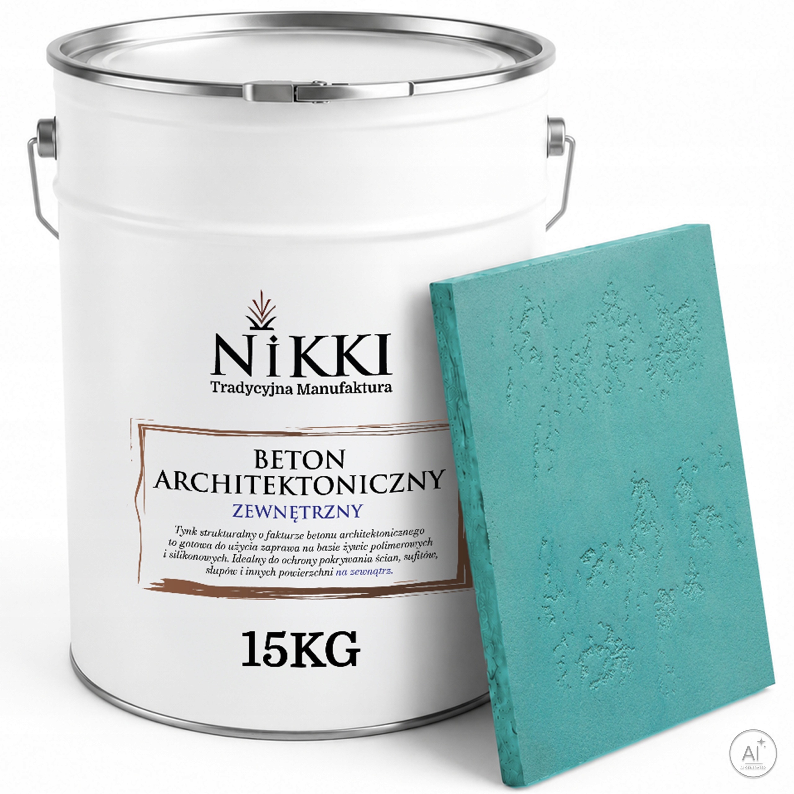 Dekorativní venkovní architektonický beton 10 m2 15 kg Tyrkysový H1441