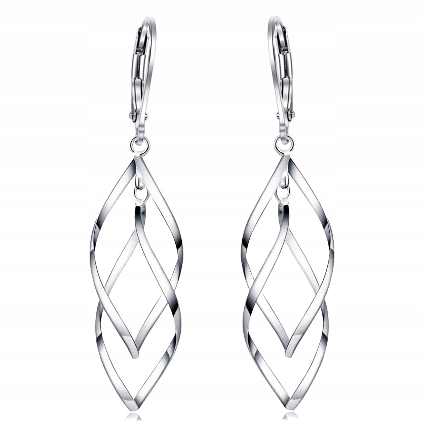 Dlouhé Stříbrné Náušnice S Anglickým Zapínáním Pro Ženu Stříbro O Ryzosti 925