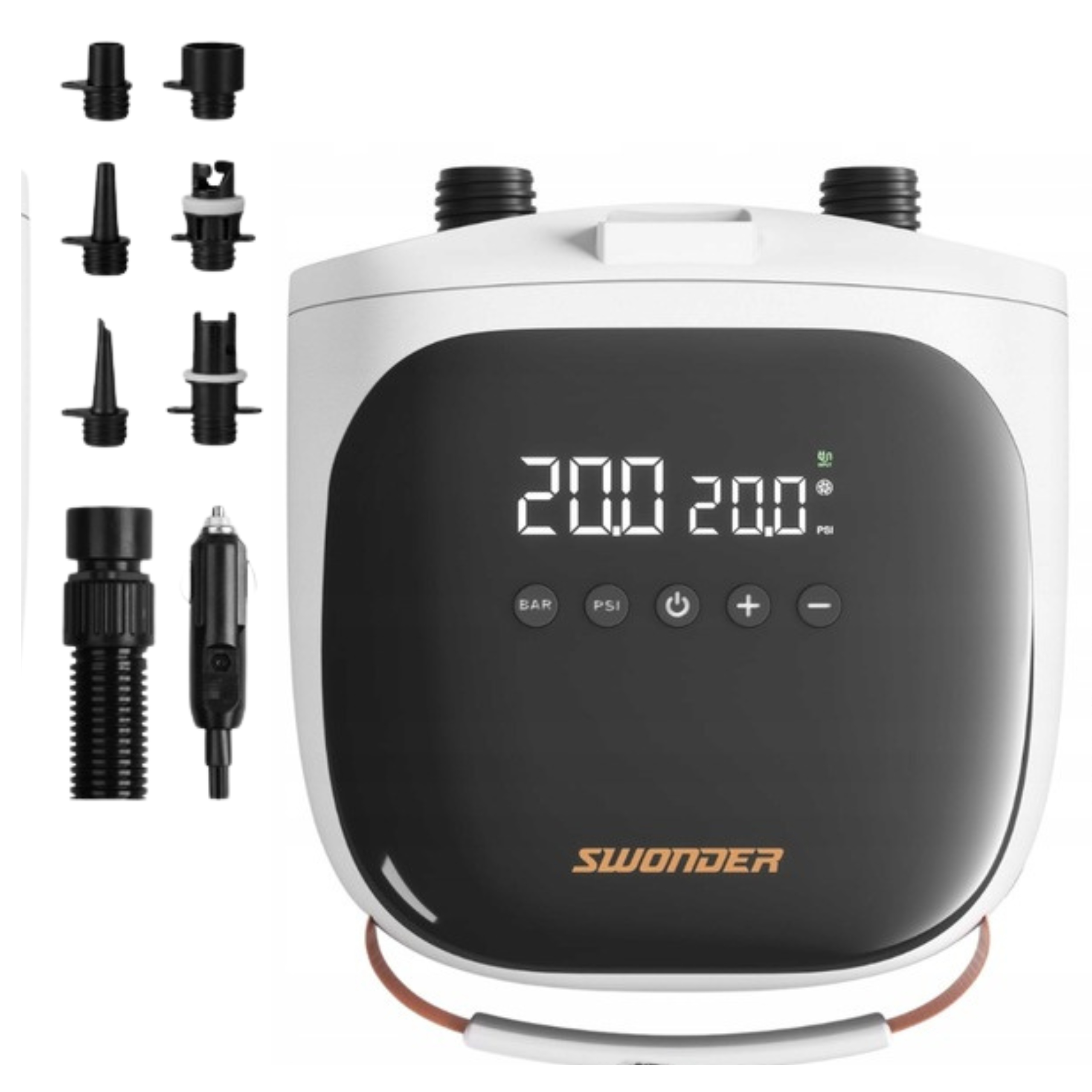 Elektryczna pompa Do Sup 20 Psi automatyczne wyłączanie Swonder biała12V