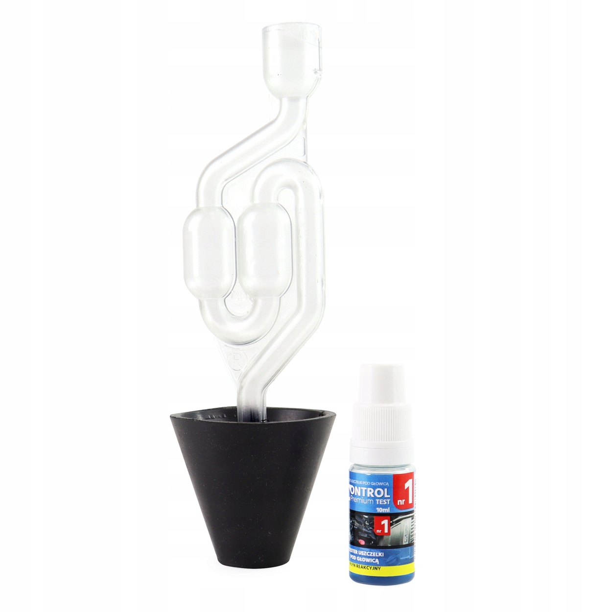 Tester Uszczelki Pod Głowicą CO2 Płyn 10ML Amio 02779 Benzyna Diesel Lpg