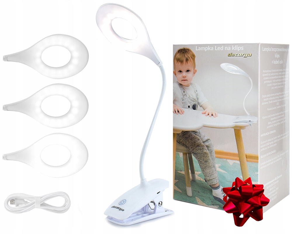 LAMPKA LED Z KLIPSEM DO CZYTANIA NA DOTYK