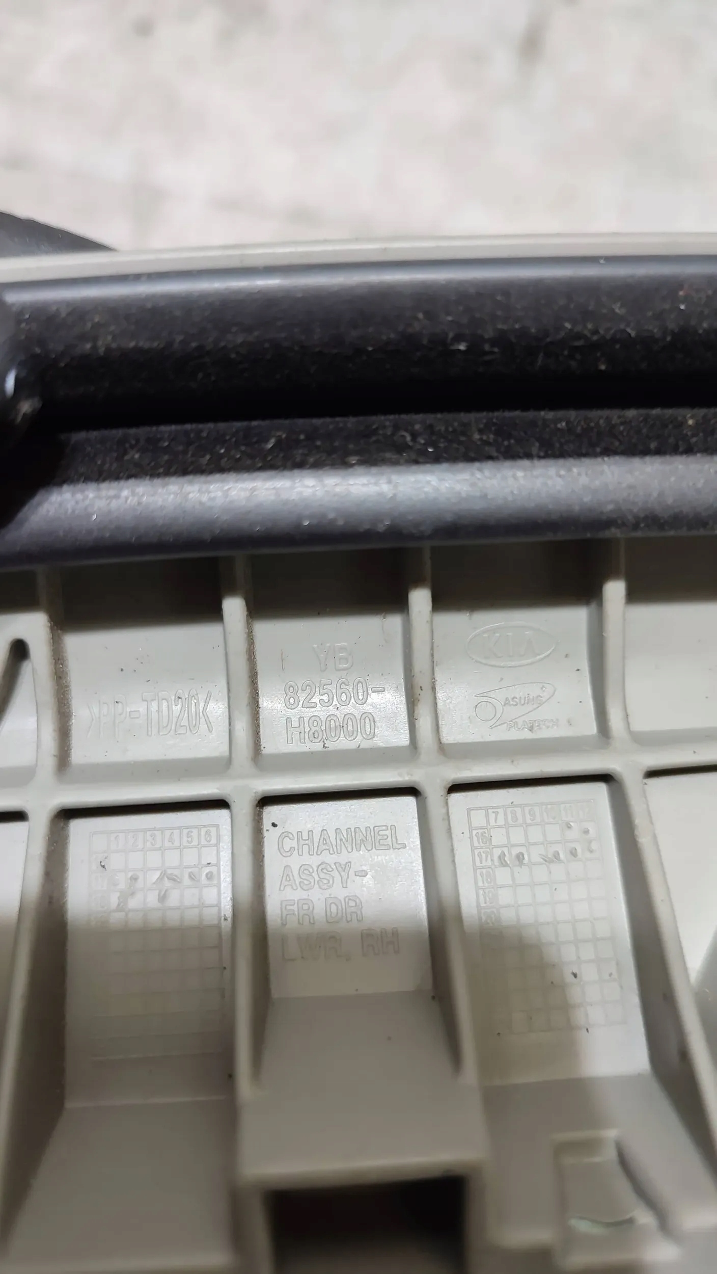 KIA Rio IV 18r prowadnica moulding windows door