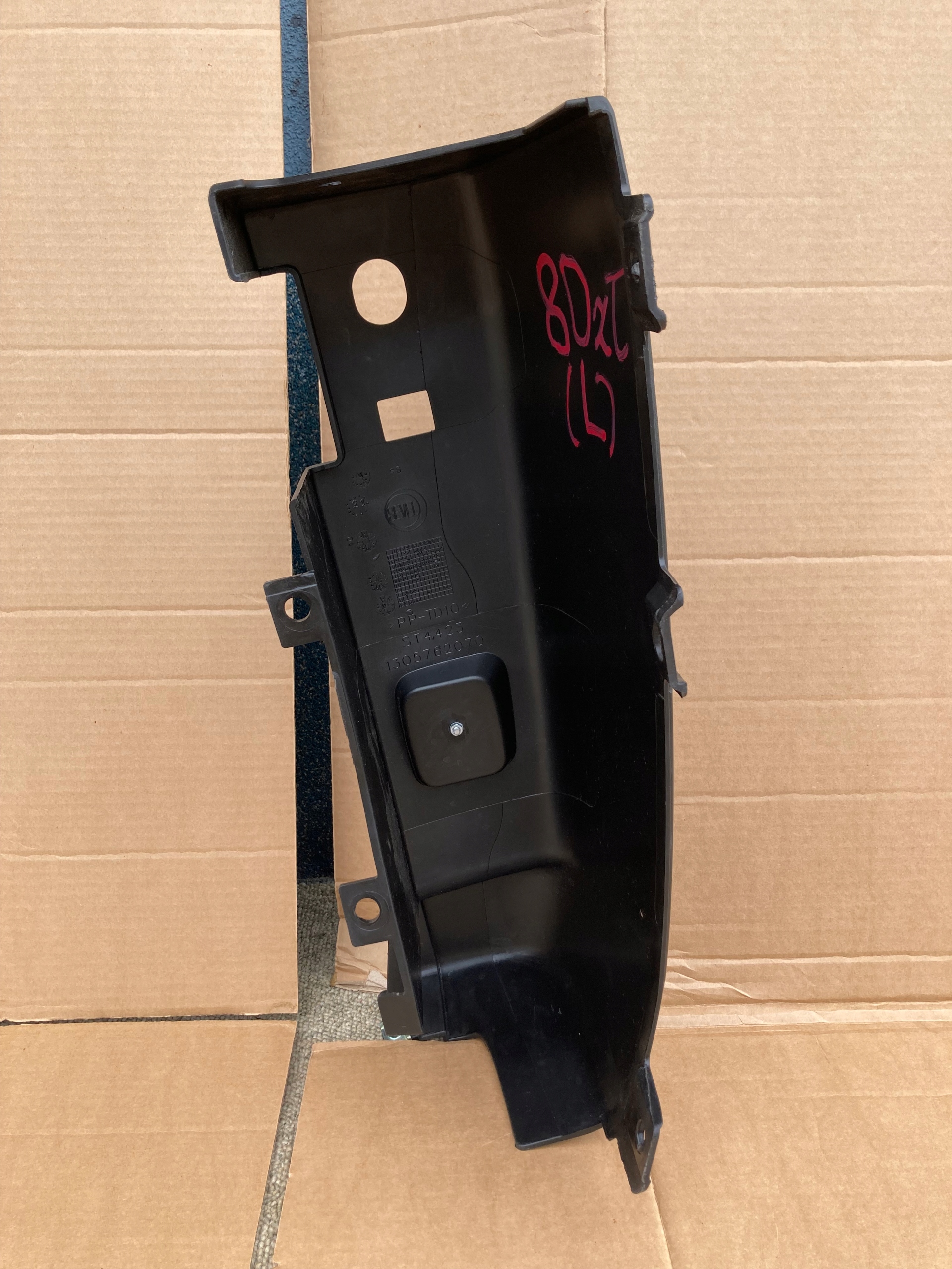 DUCATO BOXER JUMPER 17- bumper corner rear part rear left black