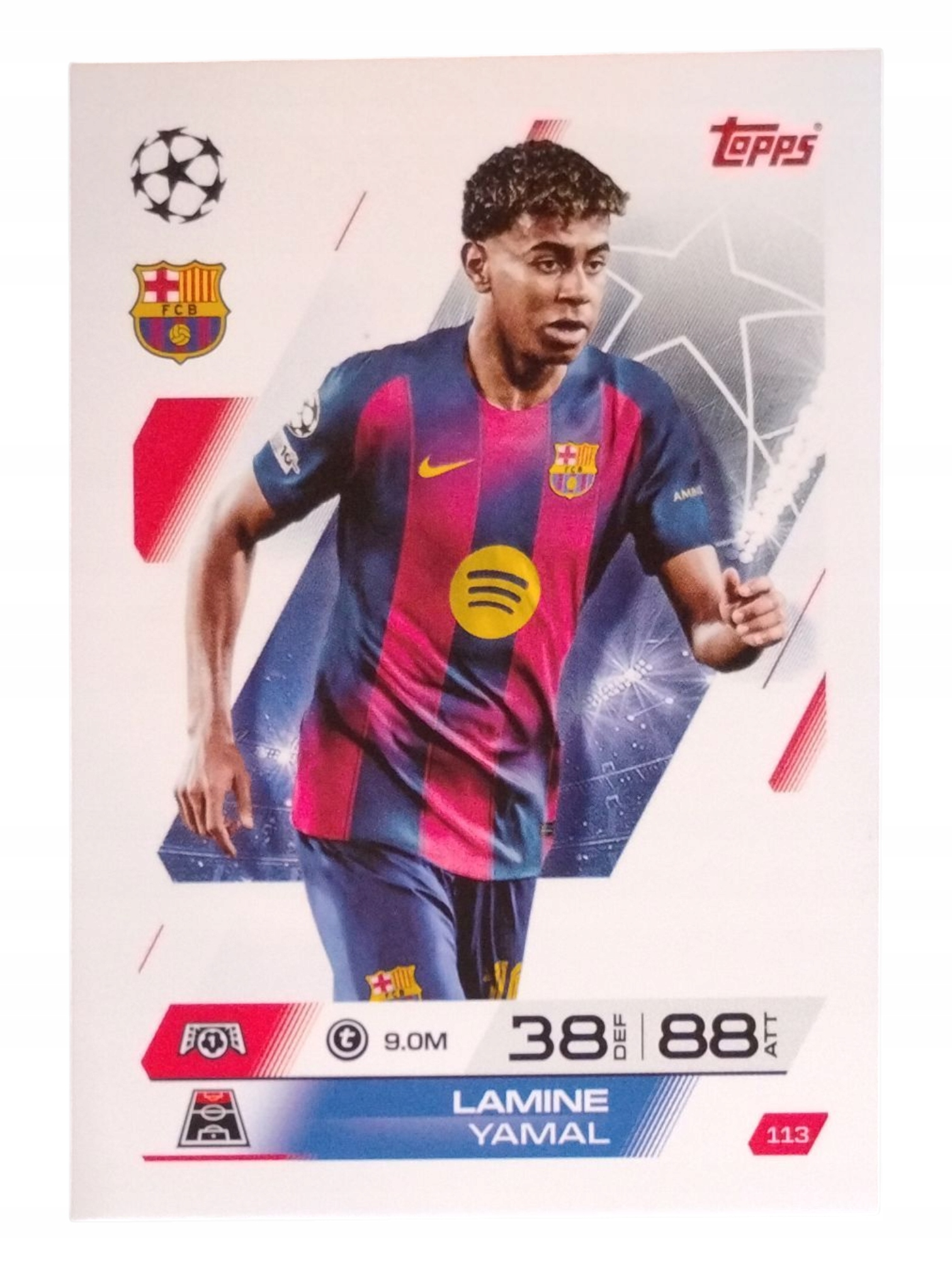 TOPPS MATCH ATTAX 2025-2026 BASE CARD LAMINE YAMAL FC BARCELONA