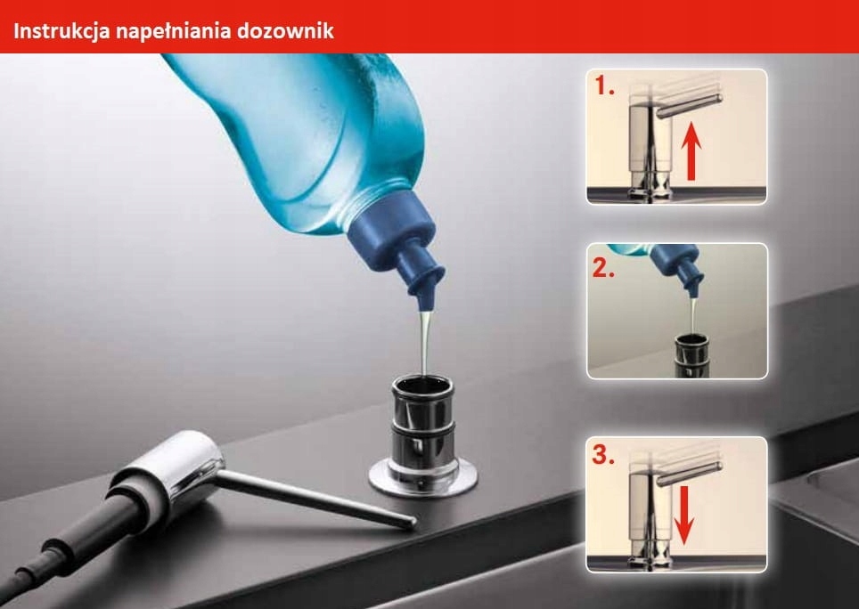 Dozownik BLUE WATER BW Alfa - gun metal / grafit Linia ALFA