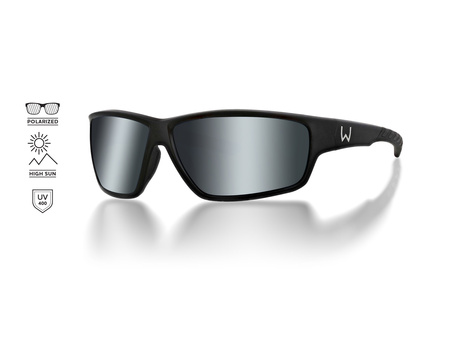 Westin W6 Okulary Sport 20 Matte Black Lb Smoke LM Silver Flash Ar Blue