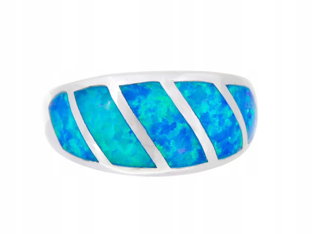 Vel Stříbrný Prstýnek 0,17 S Opálem 10 MM Dárek