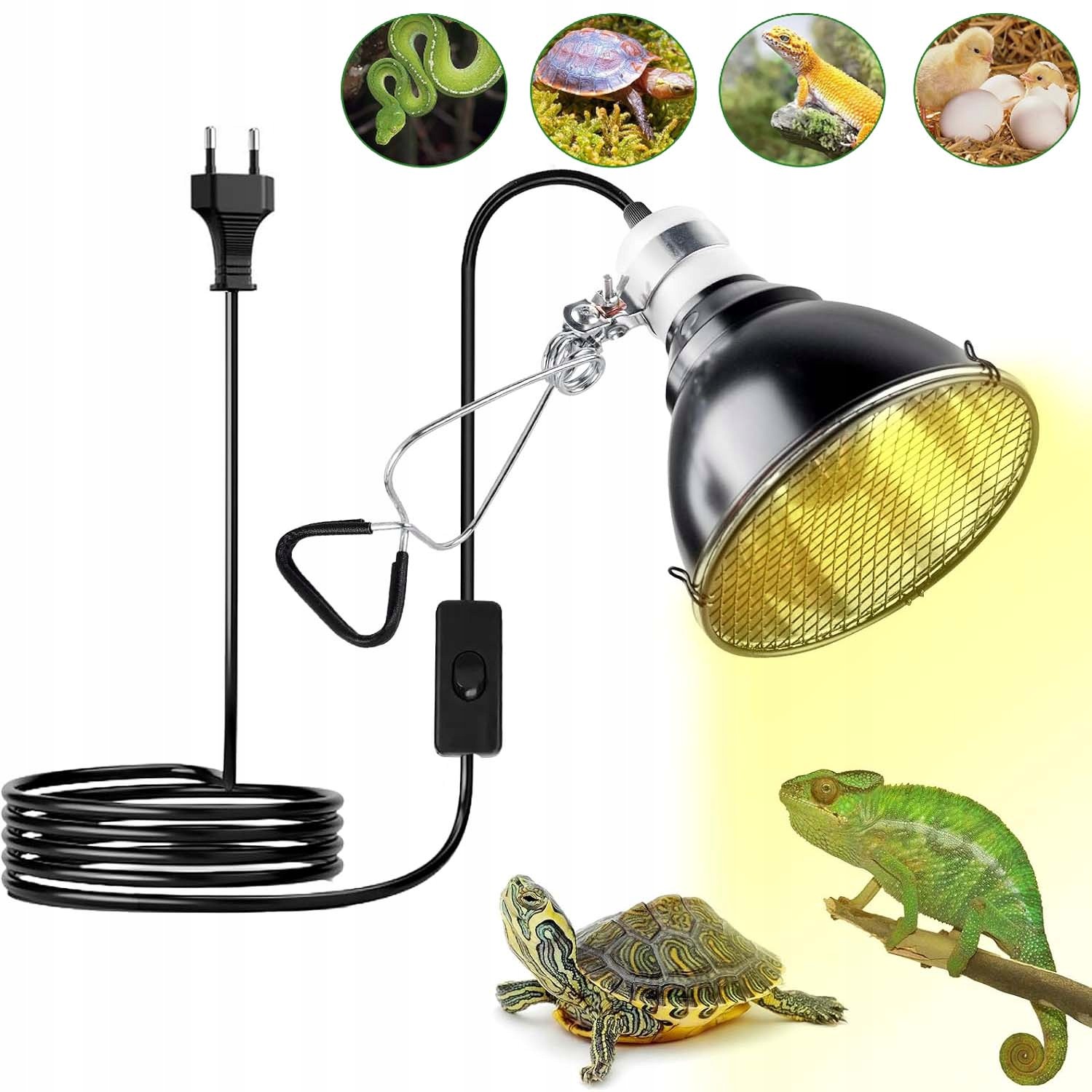 Topná Lampa Do Terária E27 Pro Zvířata Do Topné Žárovky, Objímka 25W