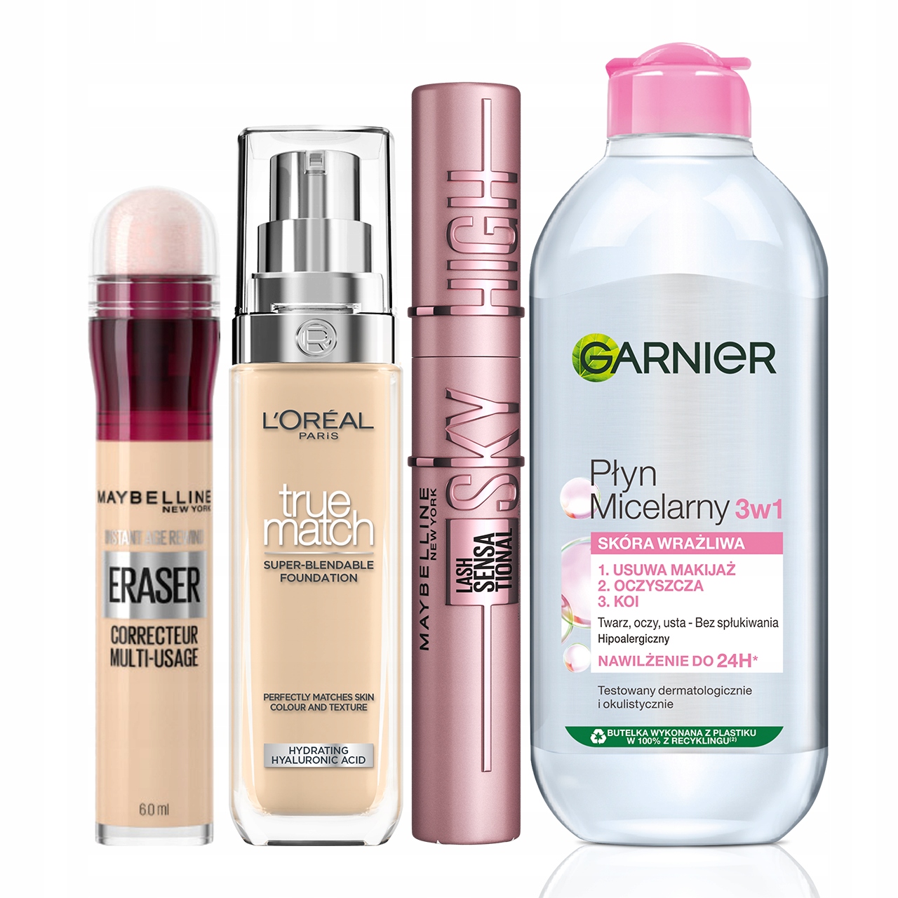 Zestaw Maybelline do Twarzy i Oczu True Match 2N Garnier Płyn Micelarny