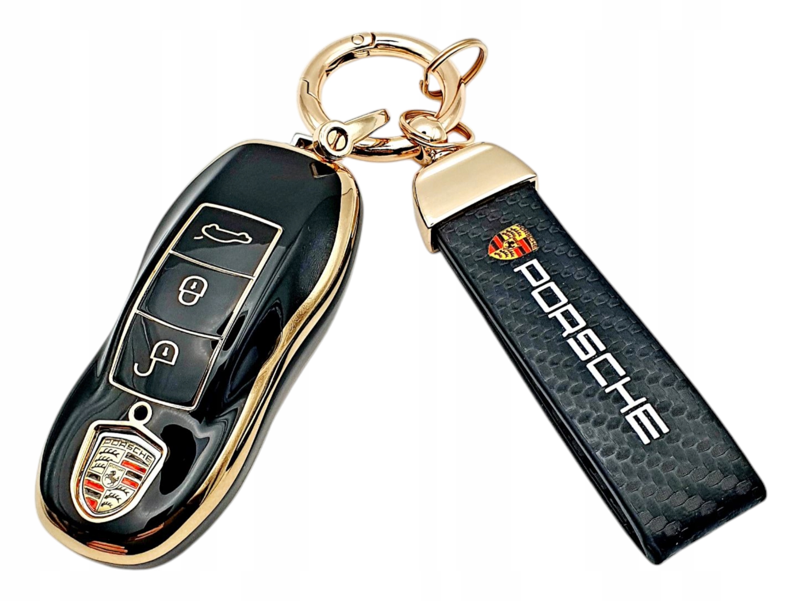 Etui Z Breloczkiem Do Kluczyka Porsche Panamera Cayenne Cayman Macan 911