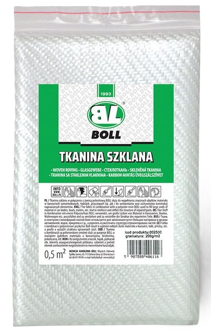 Boll Zestaw do naprawy łodzi ŻYWICA 1L+TKANINA Producent Boll