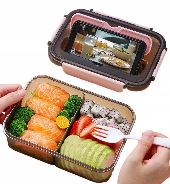 

Pojemnik Lunchbox z Zestawem Sztućów 3W1