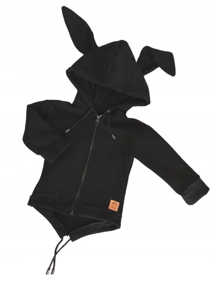 

Bluza parka królik czarna rozmiar 86