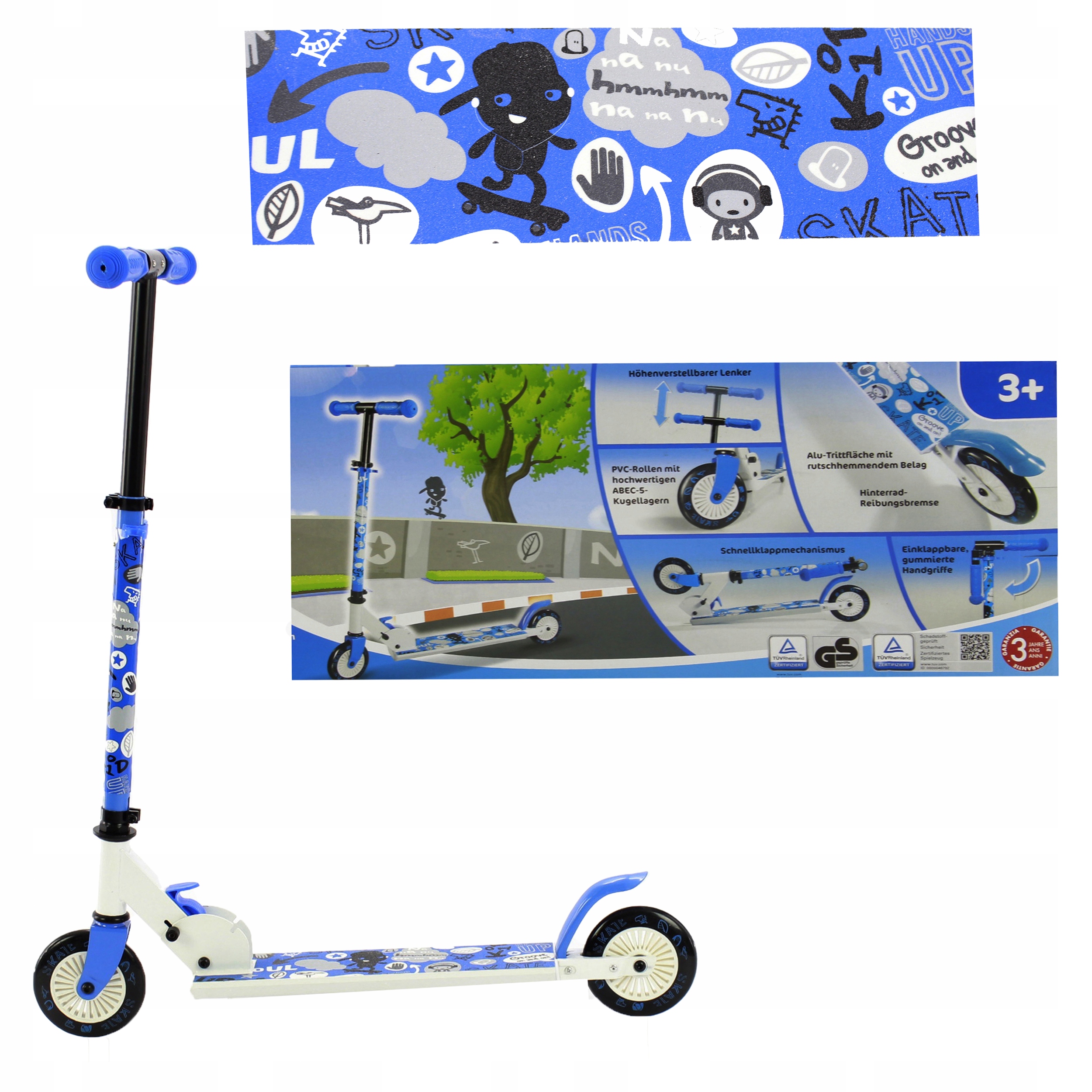 Hulajnoga Alu składana dla dzieci koła 120 mm