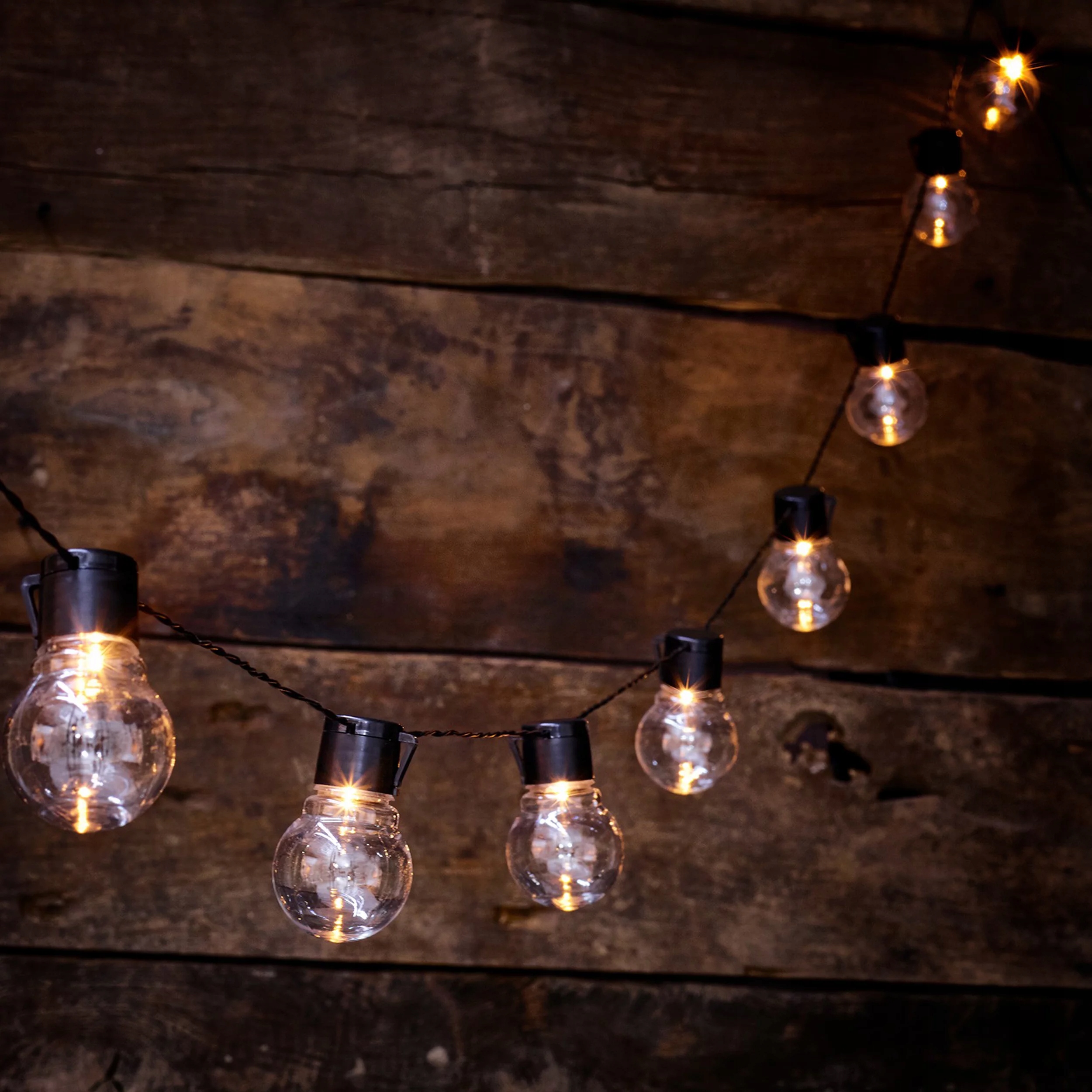 GIRLANDA SOLARNA OGRODOWA KULKI TRANSPARENTE 3000K 10xLED IP44 POLUX Marka Polux