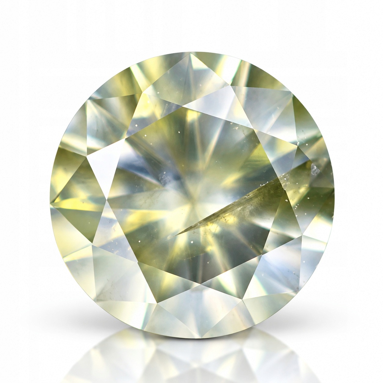 Přírodní diamant 0.32 ct Žlutý Briliant SI2 certifikát Wbd