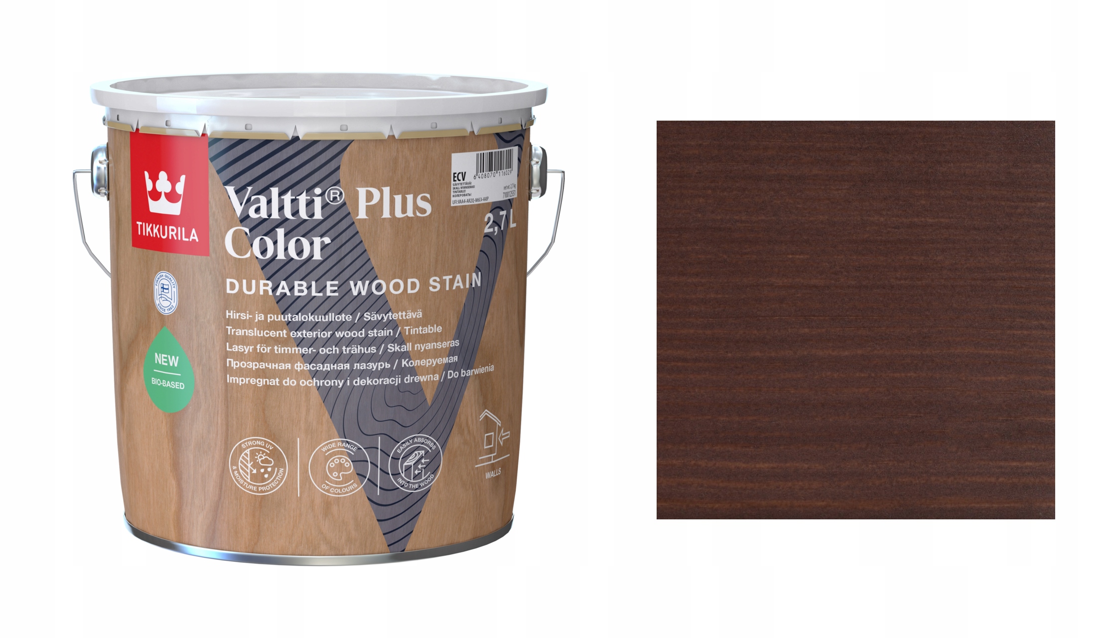 Tikkurila Valtti Plus Color 2,7L 5076 Varpu Impregnat Szybkoschnący