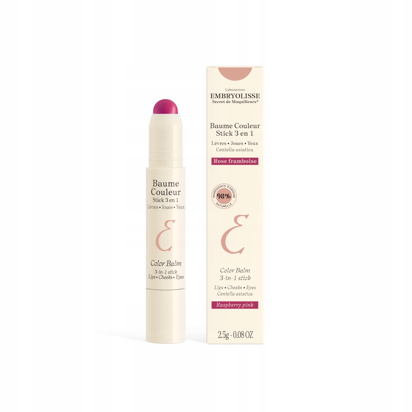 Embryolisse Barvící tyčinka 3v1 Rose Framboise 2,5 g