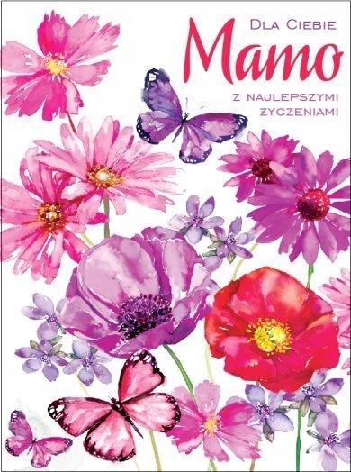 

Dla Mamy kartka z życzeniami pastelowa lux PP1762