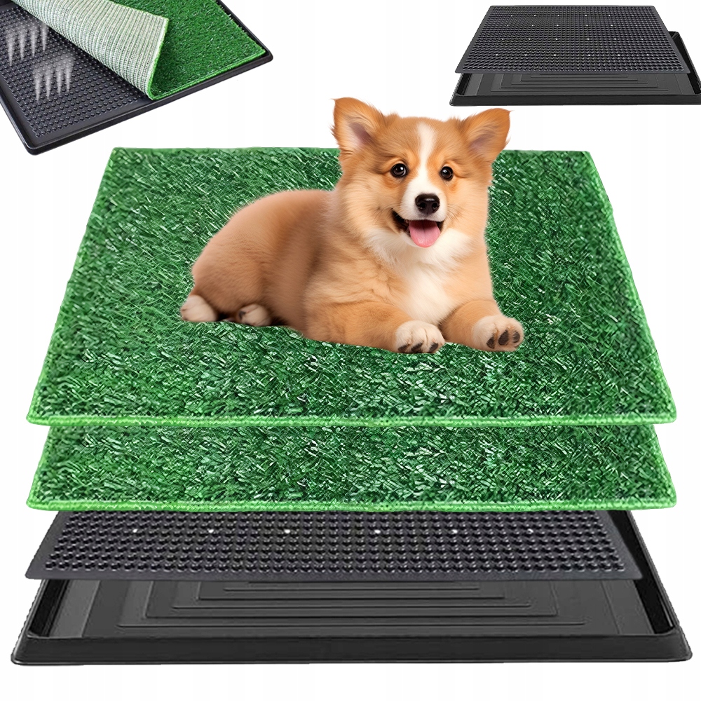 Levně Záchod Pro Psy Psí Toaleta Wc 2V1 Odolná Speciální Podložka Z Umělé Trávy