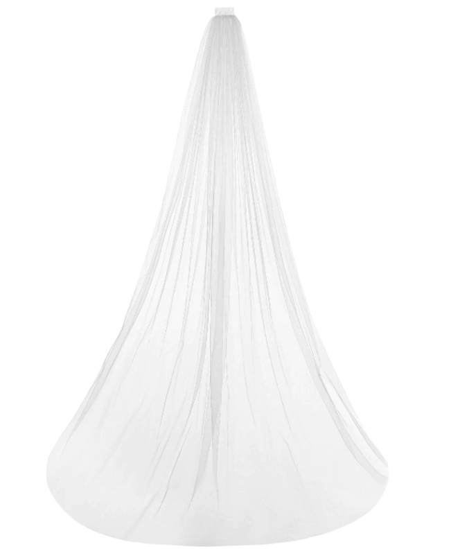 Welon Biały Ślubny Grzebyk Tiul 2 Metry Długi 200 cm Cechy dodatkowe brak
