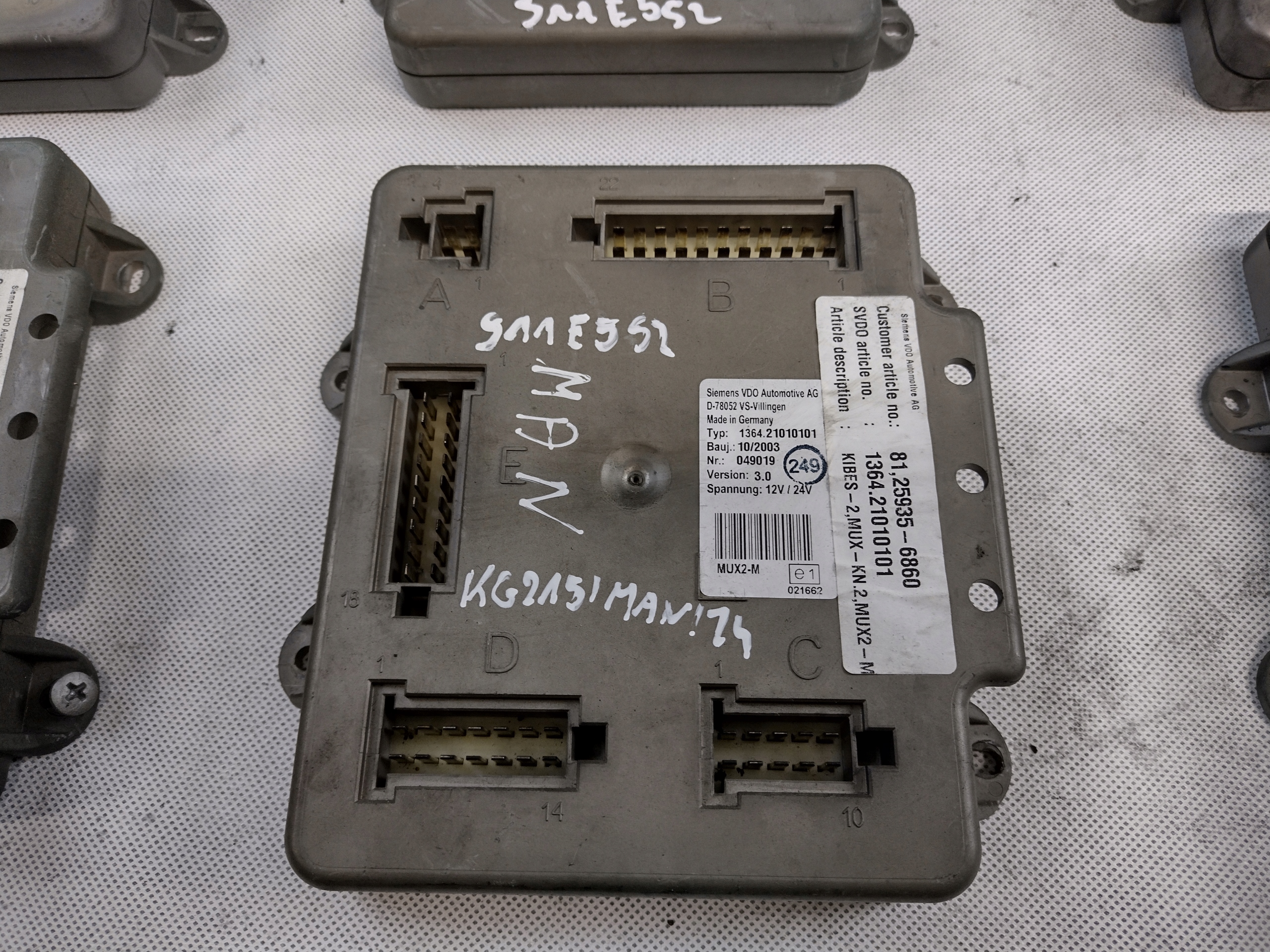 control unit Siemens VDO 1364,21010101 3,0 MUX2-M