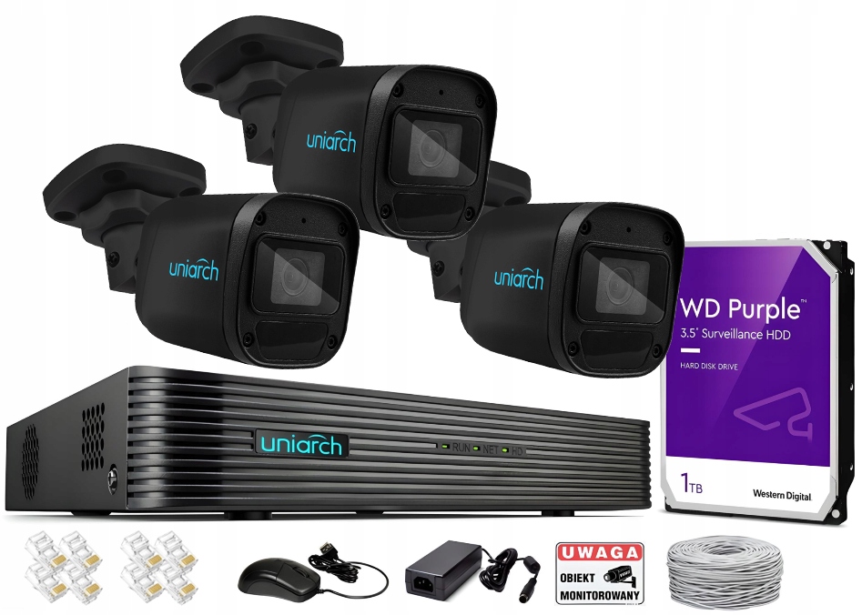 Monitoring domu Zestaw IP PoE 4Mp IR30m Aplikacja