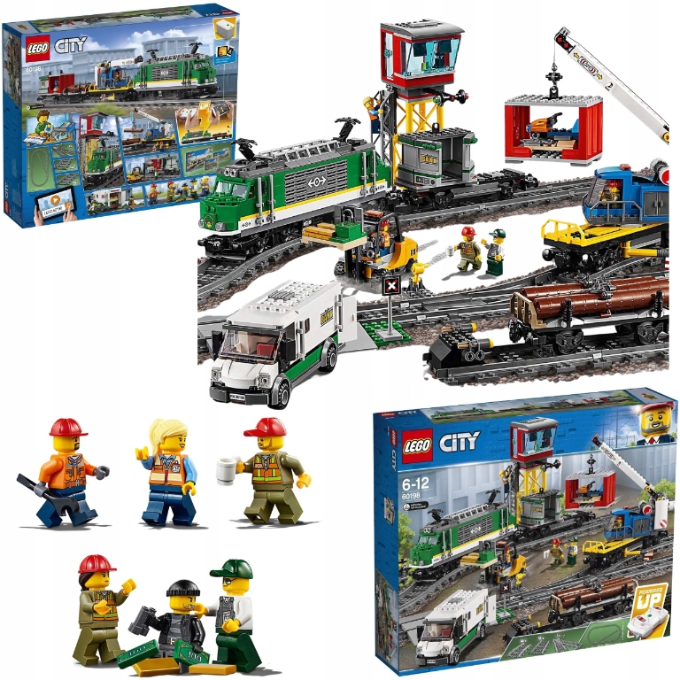 LEGO City 60198 Pociąg towarowy + Prezent Gratis