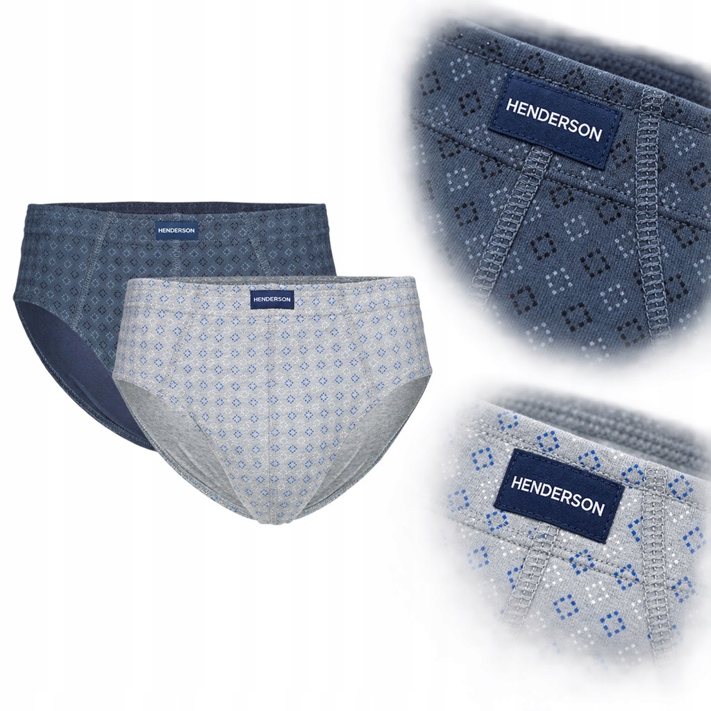 Pánské slipy ze 100% bavlny 2-balení Henderson Basic 1440 4XL Anrr